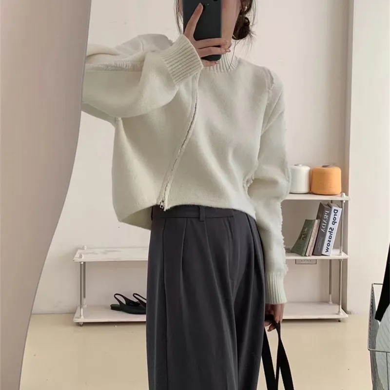 Casual Loose Chic Comfortable Knitwear - Beige