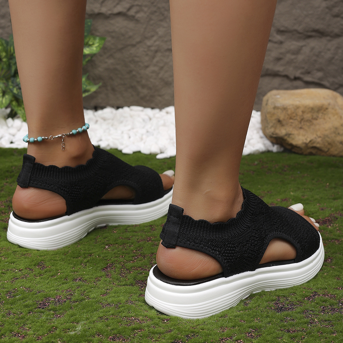 Flyknit Slip-On Sandals, picture 4 of 7