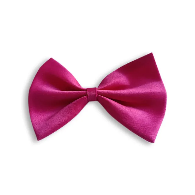 Simple Solid Color Bow Pet Collar Rose Red - Shop at LoveMi