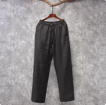 Fashion Men's Linen Straight Casual Pants
