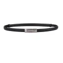 Silver Buckle Black