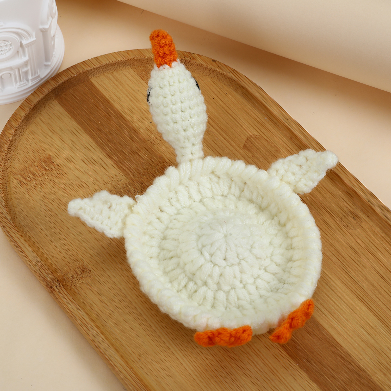Hand Knitted Wool Tea Coaster - Heat Resistant Non Slip Drink Mat for Home Kitchen Table Decor 8