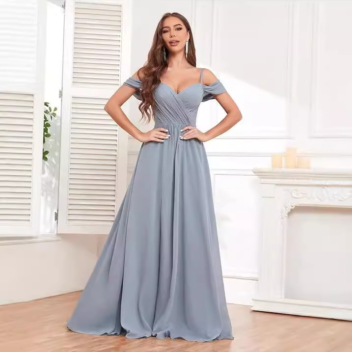 One-shoulder Off-the-shoulder Bridesmaid Dress