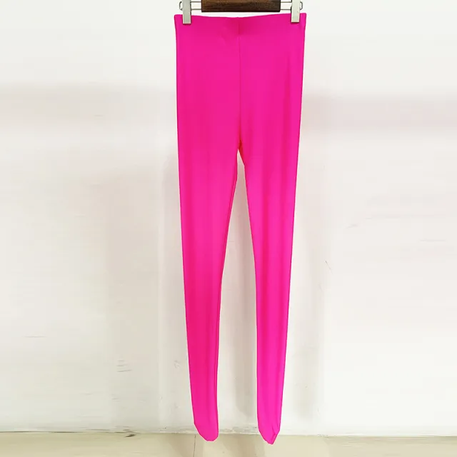 European And American Star Fashion Rose Pink Series Stretch Slim Fit Stockings Fluorescent Powder - Shop at LoveMi