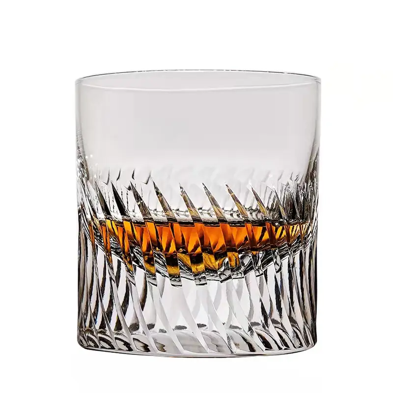 Wine Knot Handmade Carved Transparent Crystal Glass