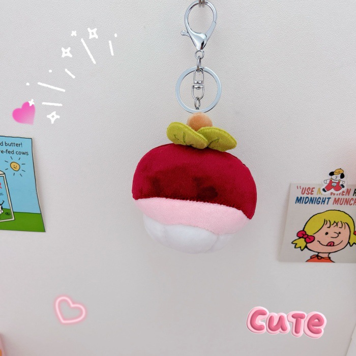 Title 10, Creative Plush Cute Fruit Keychain Pendant