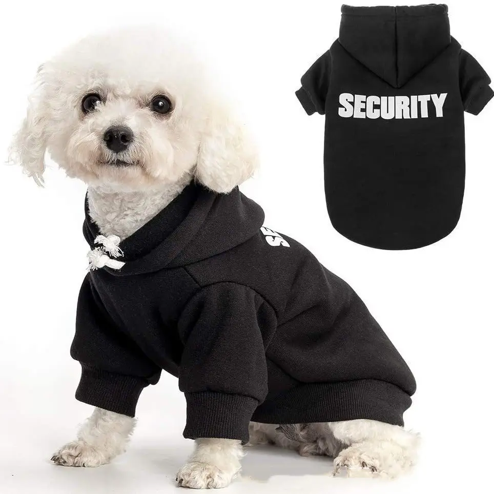 Pet Dog Fleece-lined Feet Hooded Casual Warm