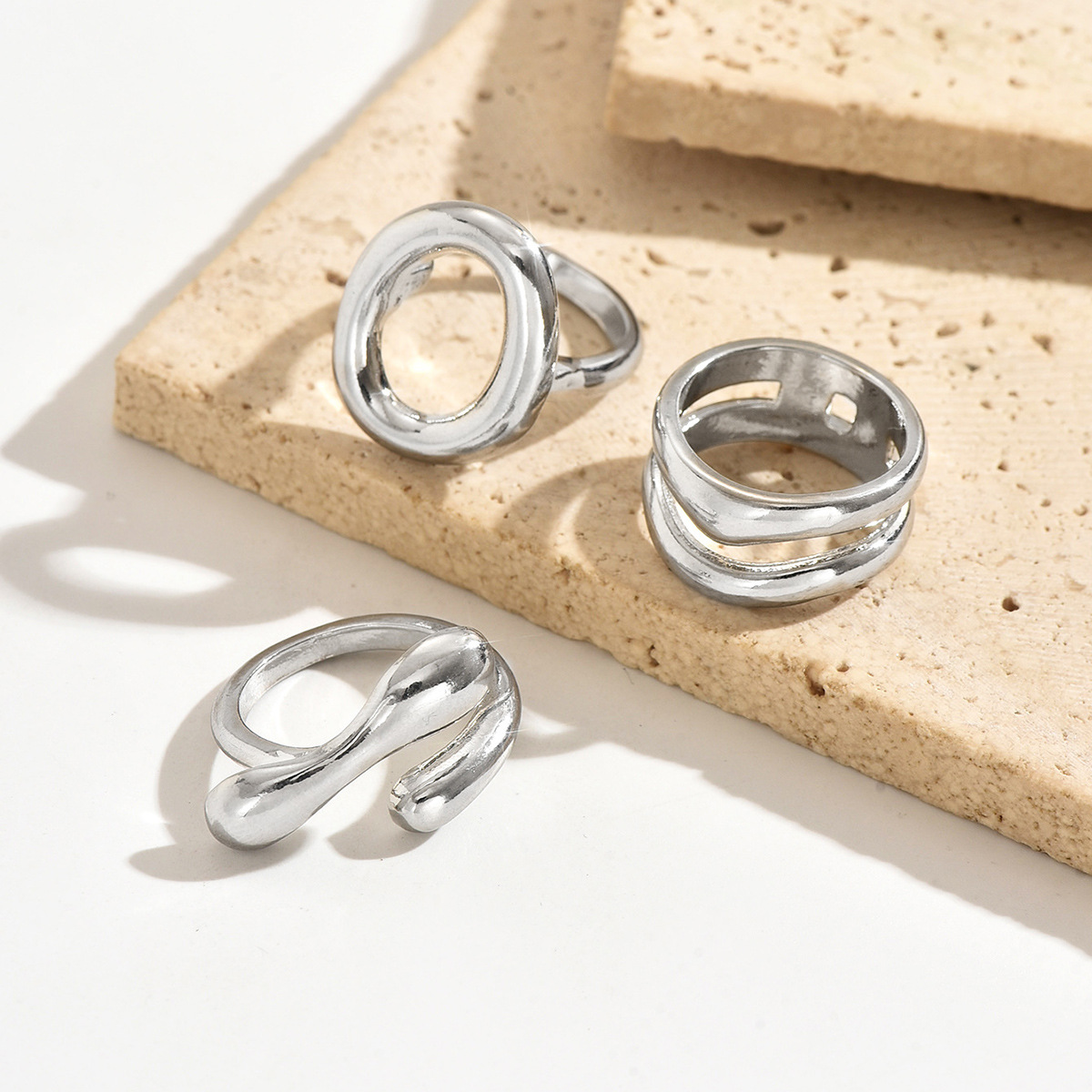 Irregular Wave Hollow-Out Ring For Women for sale on BNS