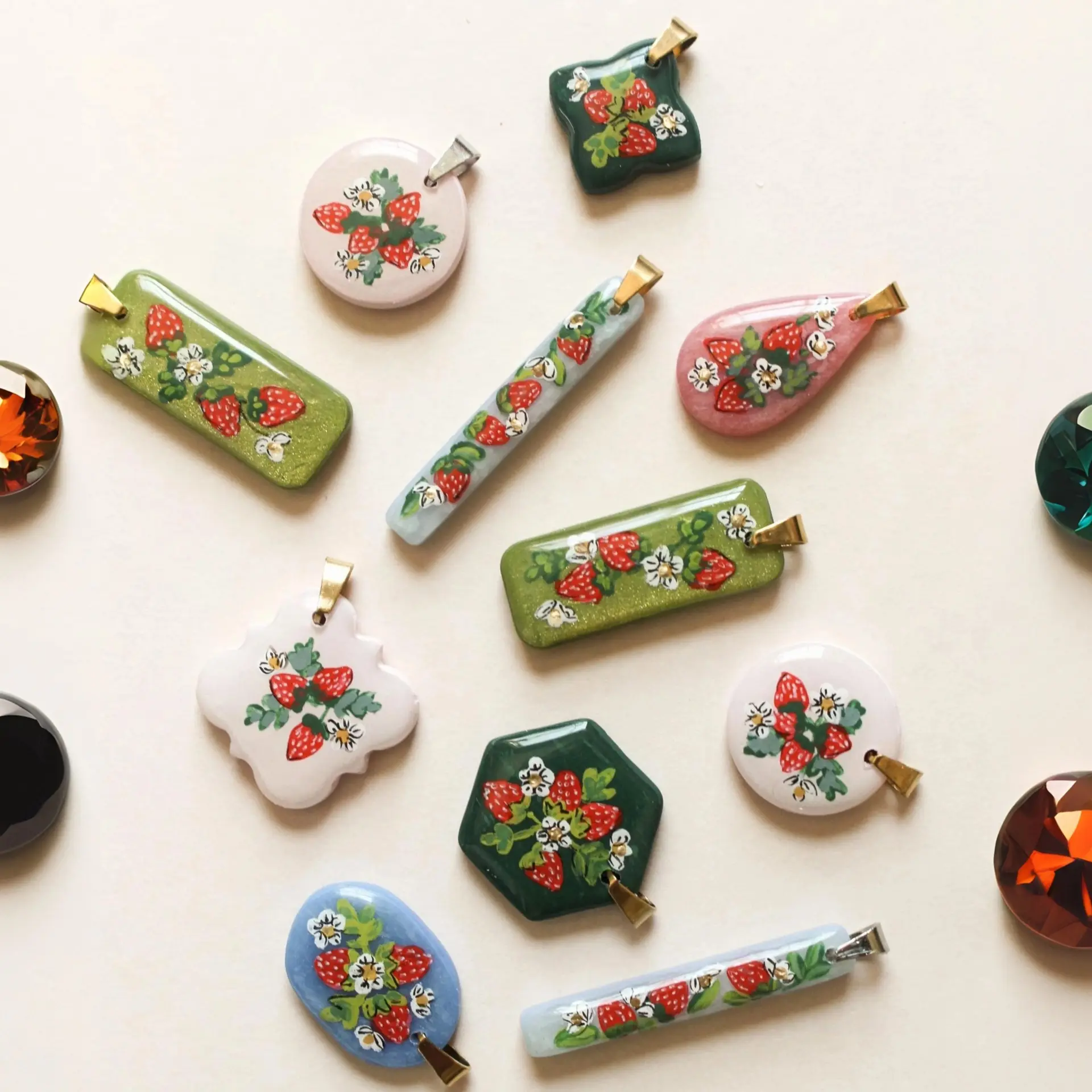 New Floral-print Pendant Accessory