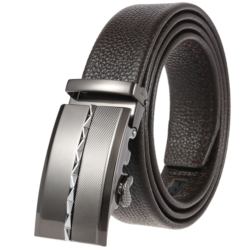 Title 28, New Mens Automatic Buckle Leather Belt