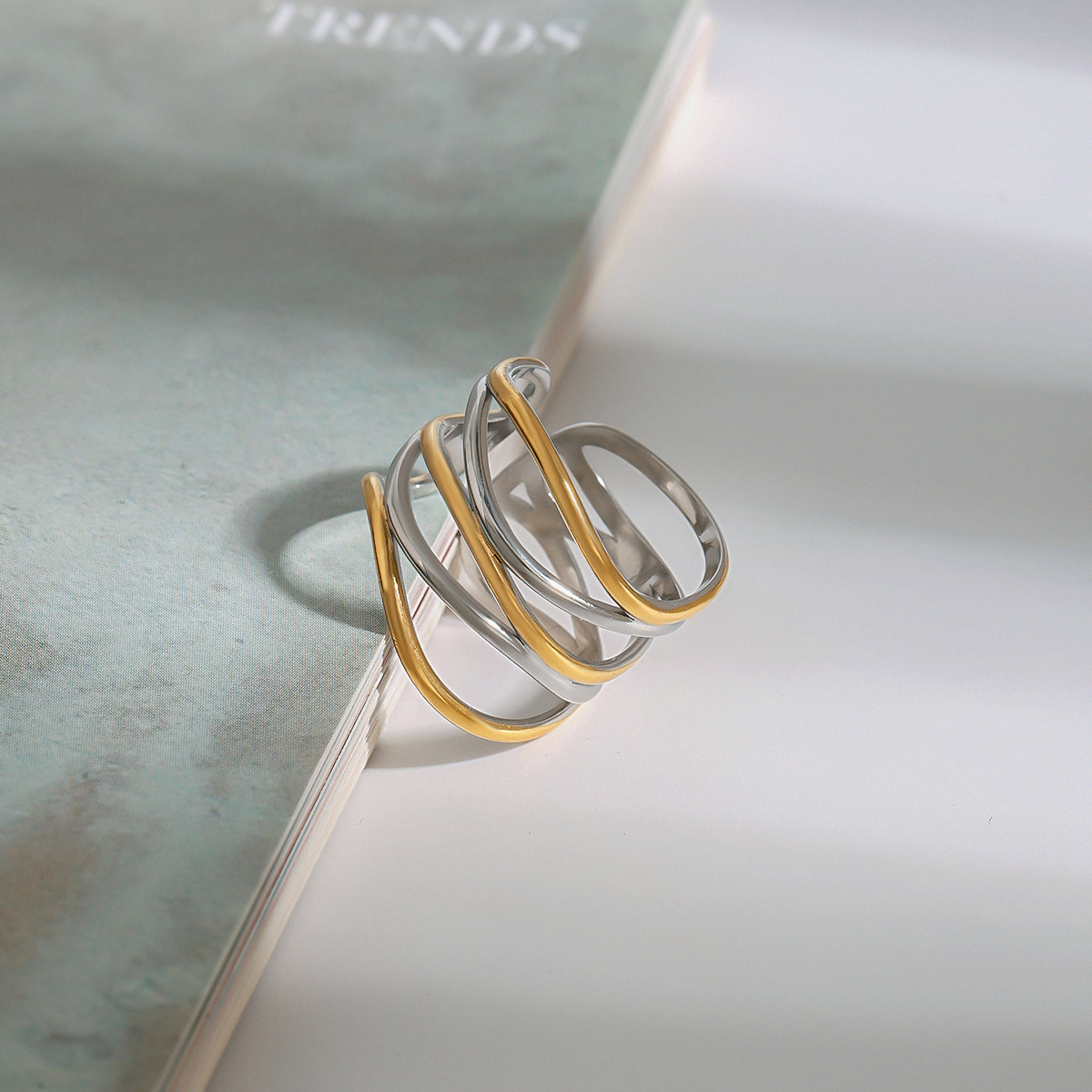 Stainless Steel Ring Titanium Steel No Fading