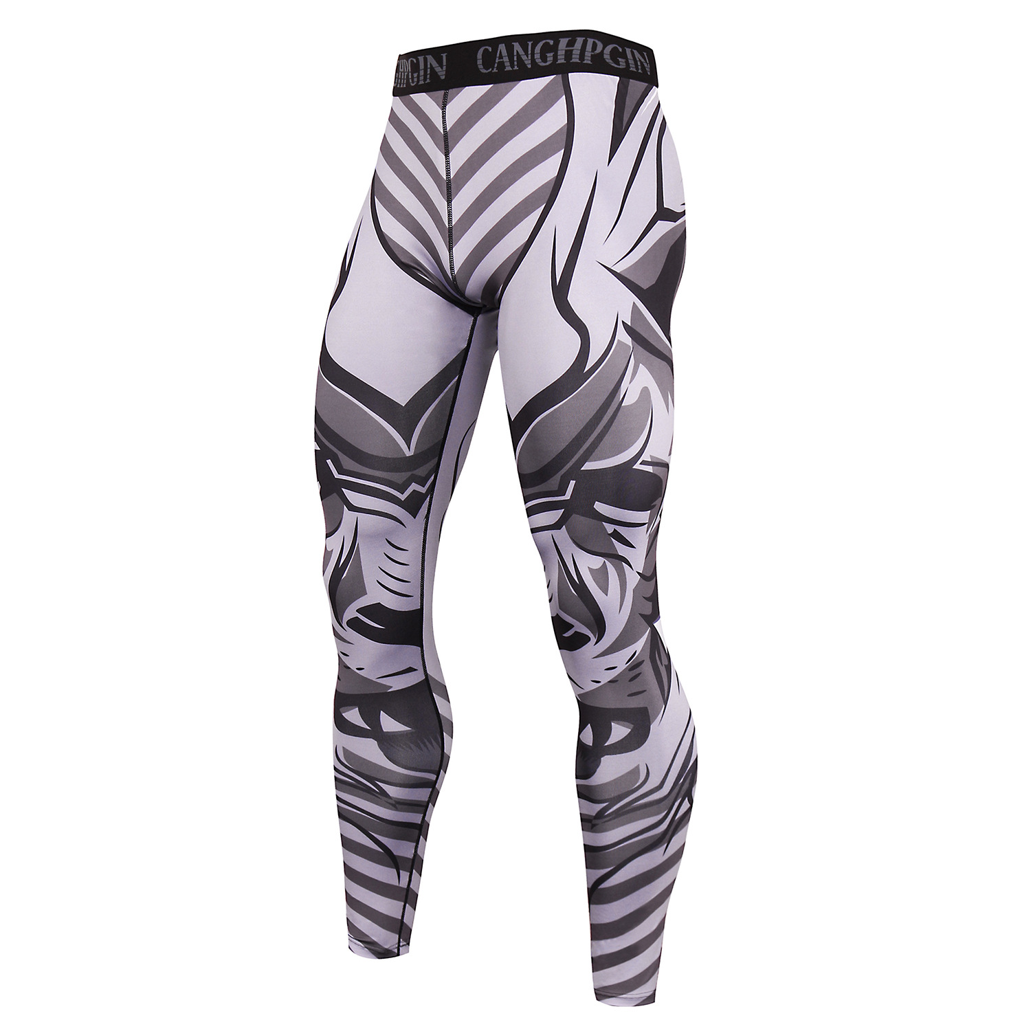 Title 17, Herren High Elastic Compression Pants für Laufe...