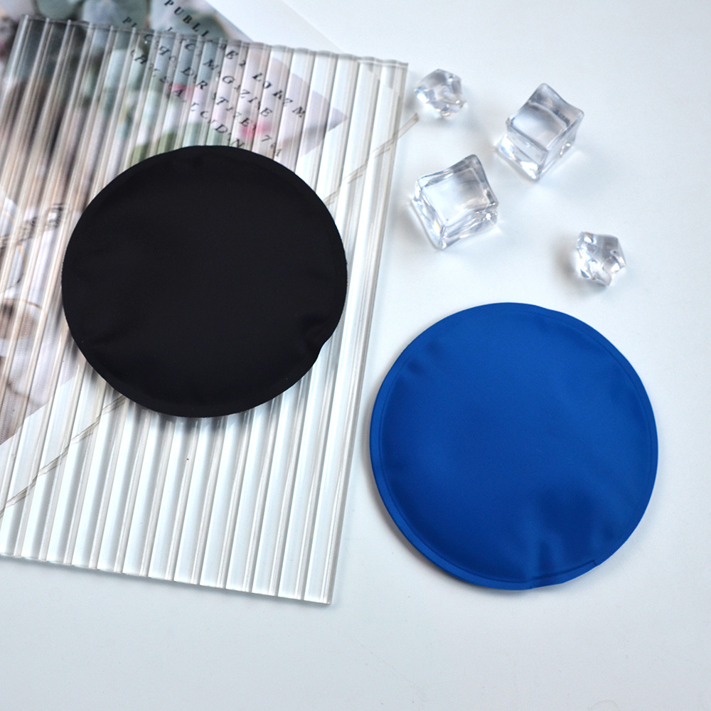 Round Silk-spinning Nylon Fabric Ice Pack For Coldhot Therapy, Cooling And Physiotherapy Reusable Bio-gel