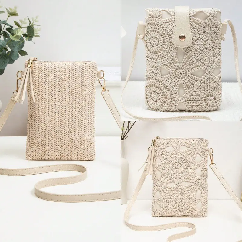 Casual Straw Woven Beach Hollow-out Shoulder Bag