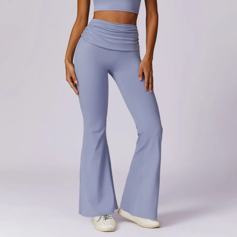 Quick-dry Hip Raise Yoga Pants Nude Feel Casual Wide