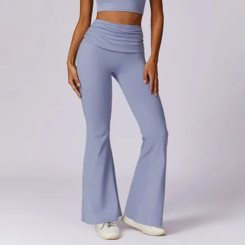Quick-dry Hip Raise Yoga Pants Nude Feel Casual Wide
