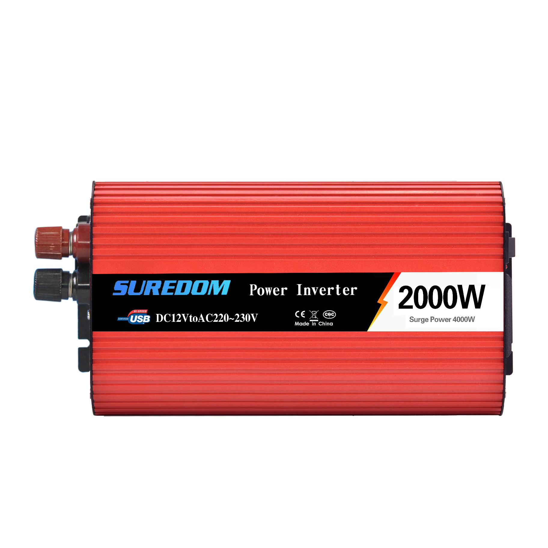 Car Inverter Solar Power Adapter With Dual USB 12V To 220V