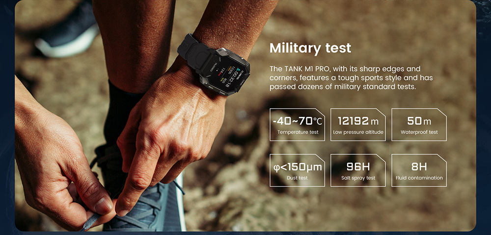 Title 7, Heart Rate Sensor Smartwatch with Bluetooth Cal...