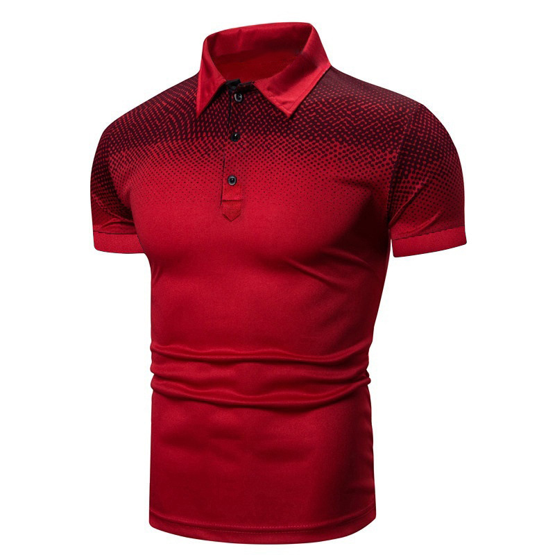 Title 6, Camisa polo casual masculina com estampa digita...