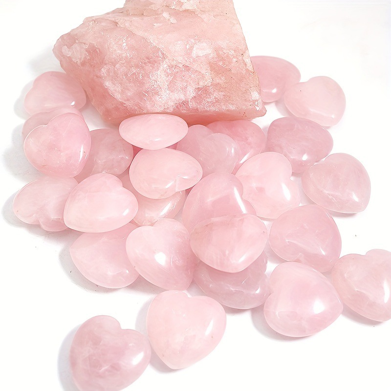 Cross-border Preferred Bulk 2CM Natural Heart Love Heart Stone Birthday Gift Home Decoration Heart-shaped Craft