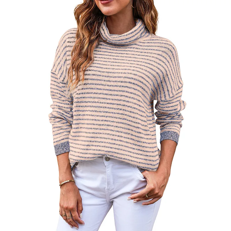 Loose Striped Lazy Sweater Women's European And American - Lc2723247 P2010-S