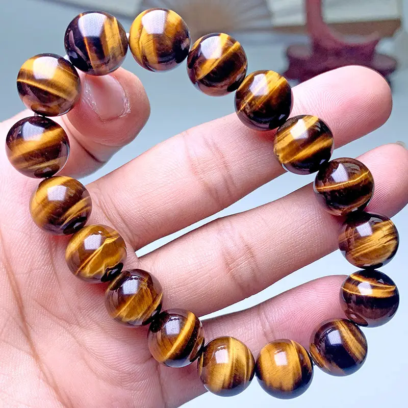 Natural Yellow Tigers Eye Bracelet