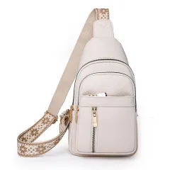 Retro Easy Matching Pu Messenger Bag Casual Fashion - White - View 1