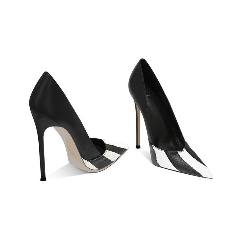 Women's Snake-Print Pointed-Toe Stiletto Heels — detail view 3