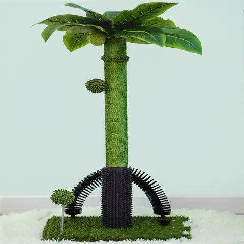 Cat Climbing Frame Sisal Toy Scratching Post with Massage