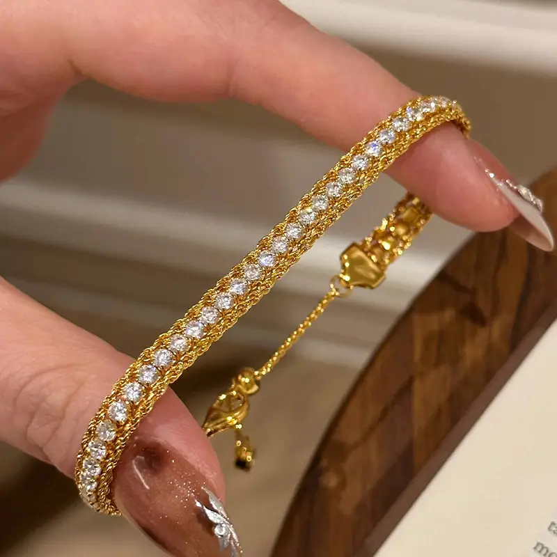 Twist Full Diamond Bracelet Fashion Special-interest
