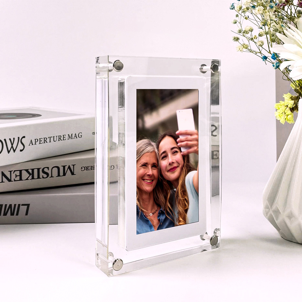 Title 1, Acrylic Transparent Crystal Digital Photo Frame...