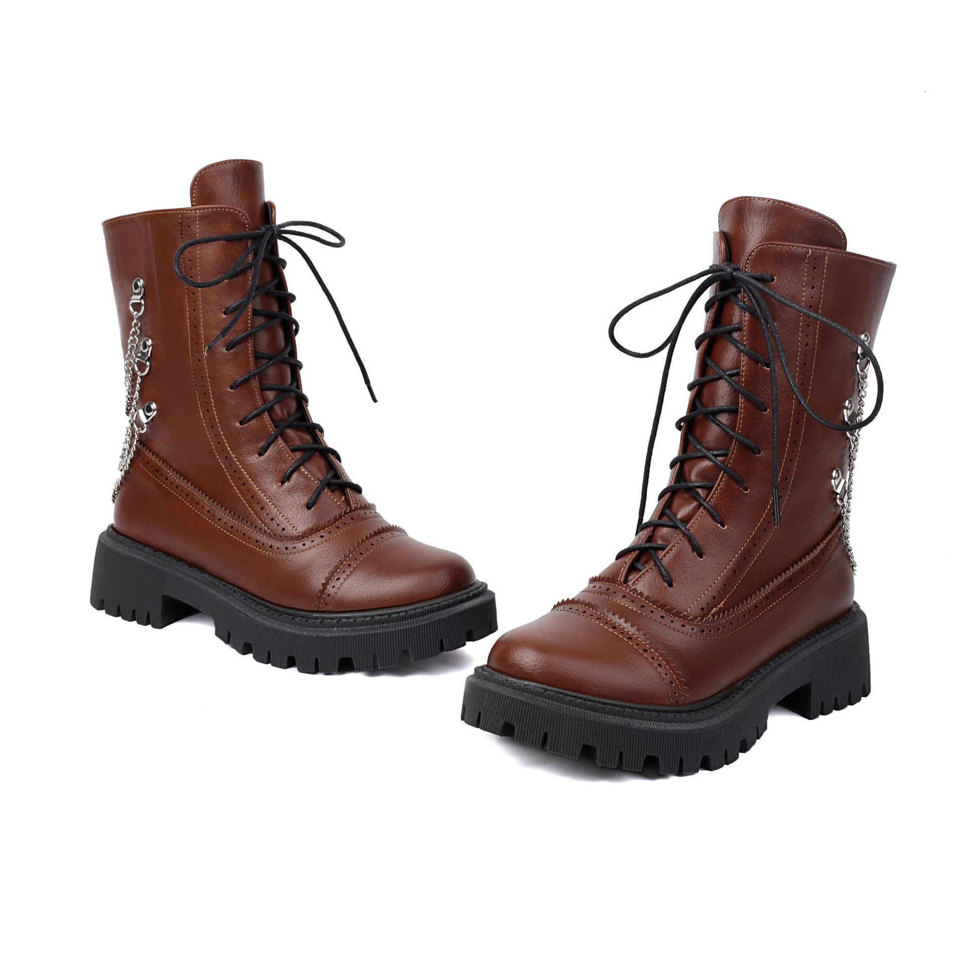 Women’s Chunky Heel Mid-Calf Dr. Style Boots