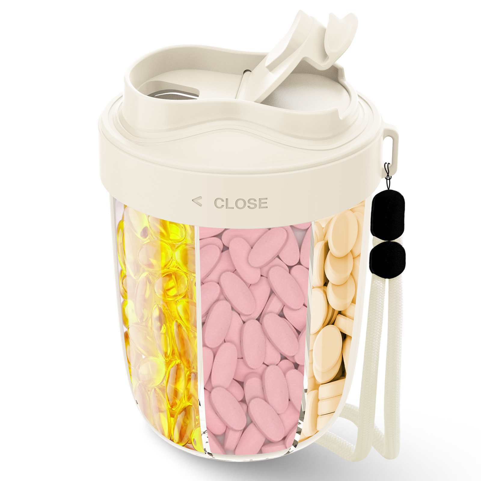 Supplement Storage Box Tablet Dispenser With 7 Different Vitamins - Image 6