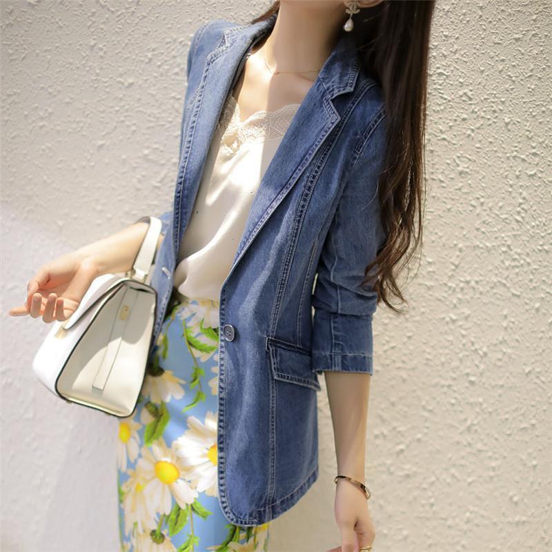 Denim Suit Jacket For Women Spring And Autumn New