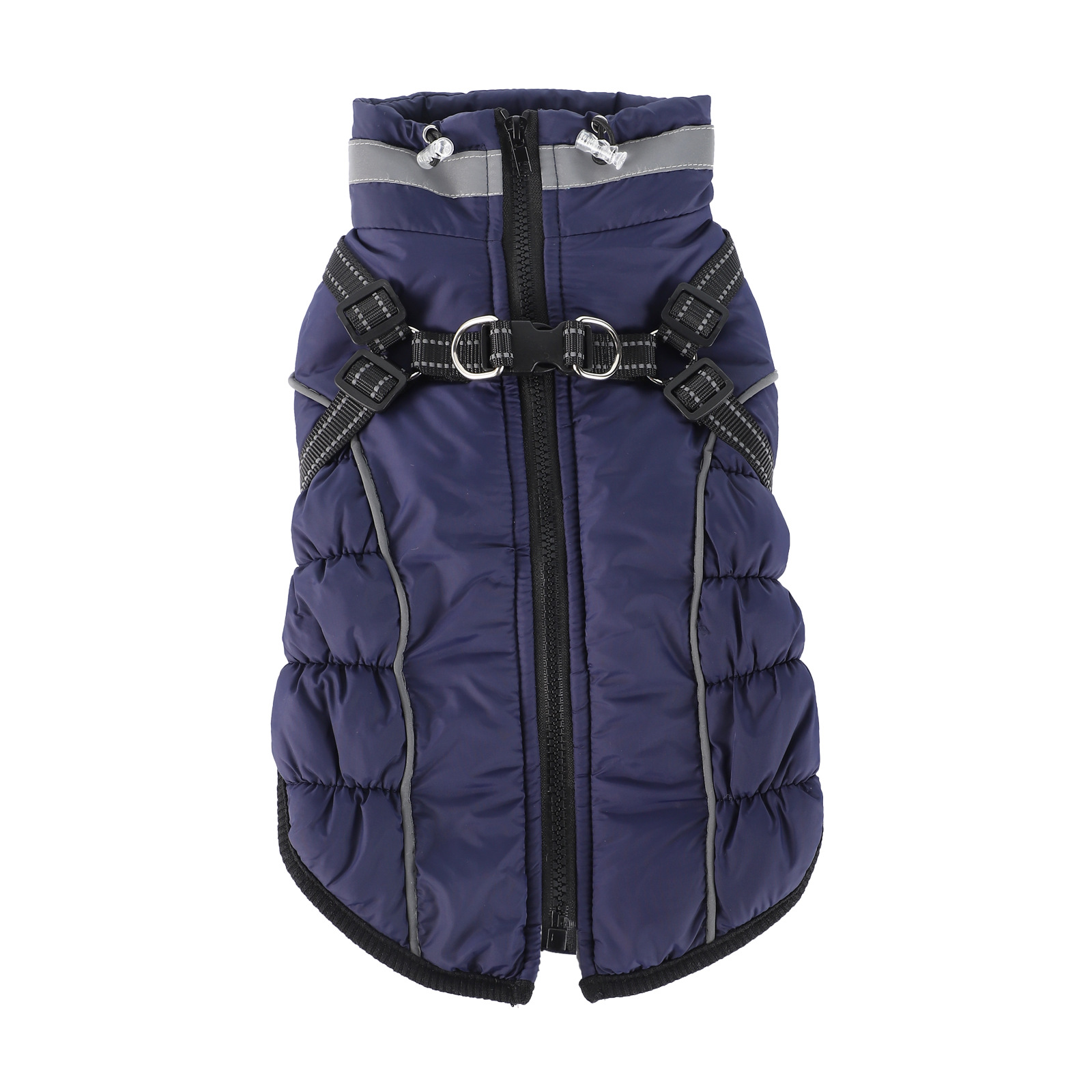 Warm Reflective Traction Coat Plus Fleece Waterproof Jacket