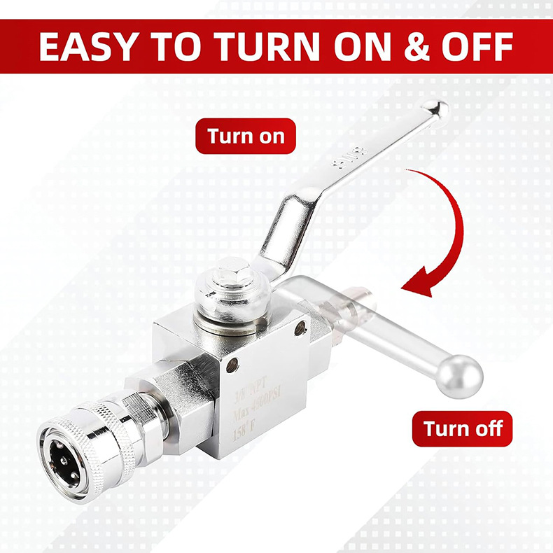 Stainless Steel Ball Valve Water Gun Accessory For High-pressure Washers