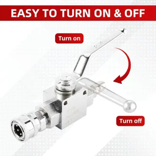 Stainless Steel Ball Valve Water Gun Accessory For High-pressure Washers