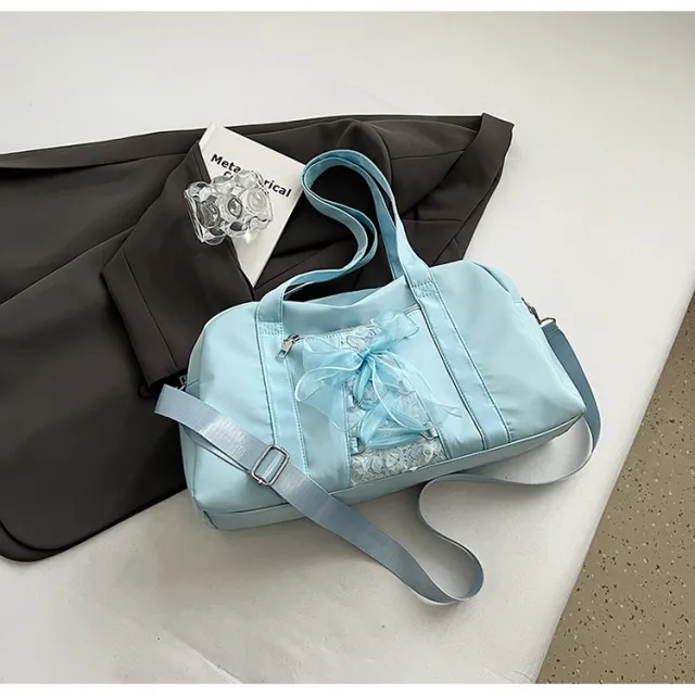 Spring And Summer Nylon Large Capacity Shoulder Bag Blue - Shop at LoveMi