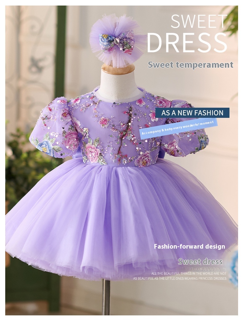 New Dream Purple Mori Style FARCENT Puff Sleeve Tulle Tutu Skirt - Image 6