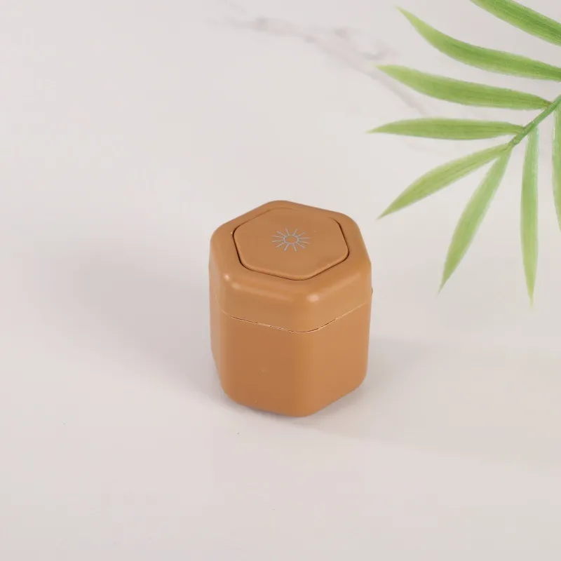 Travel Capsule Set Portable Container Sub-packaging Skin Care Capsule Box - Dark Brown 3 Pack