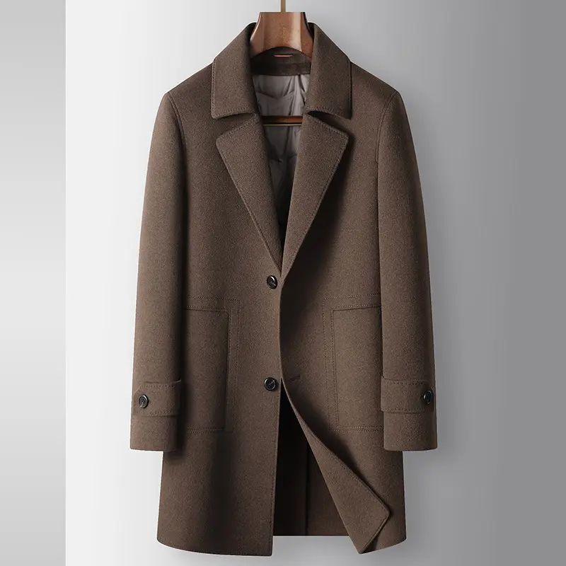 Men's Coat Autumn And Winter Mid-length Detachable