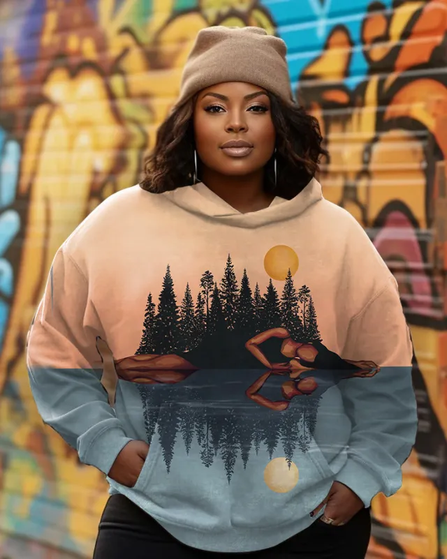 Women's Creative Casual Printed Autumn Winter Hoodie B782A12 Xl - Shop at LoveMi