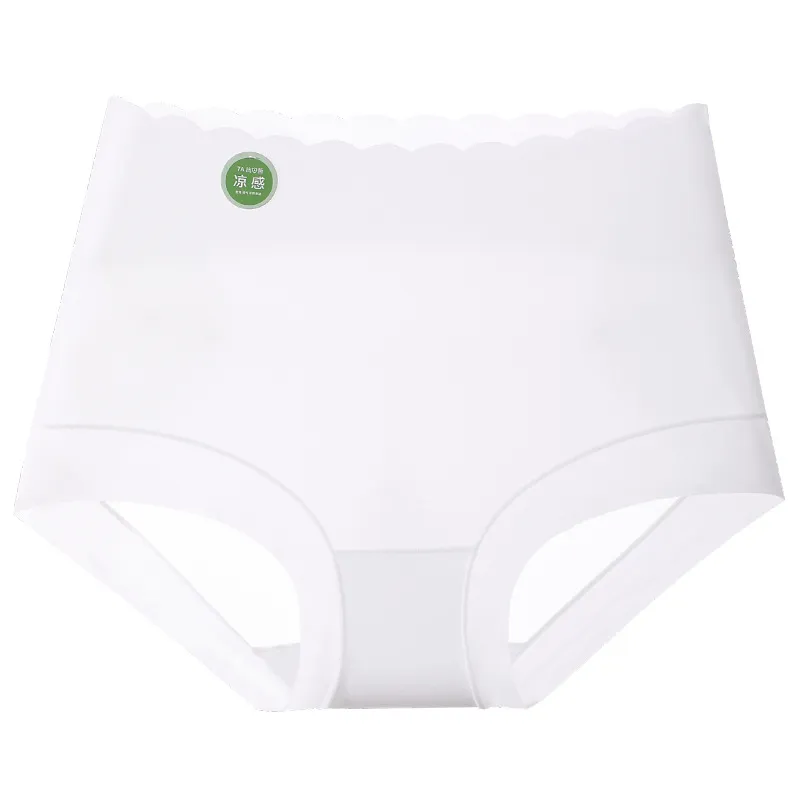 High Waisted Oversized Seamless Underwear For Women - White
