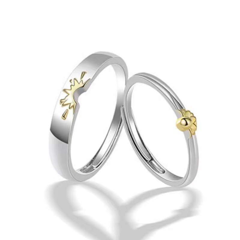 Sunflower Couple Ring In One For Men And Women