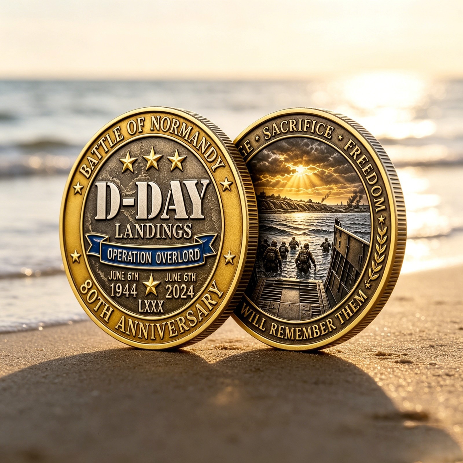 3D Relief Alloy Commemorative Coin