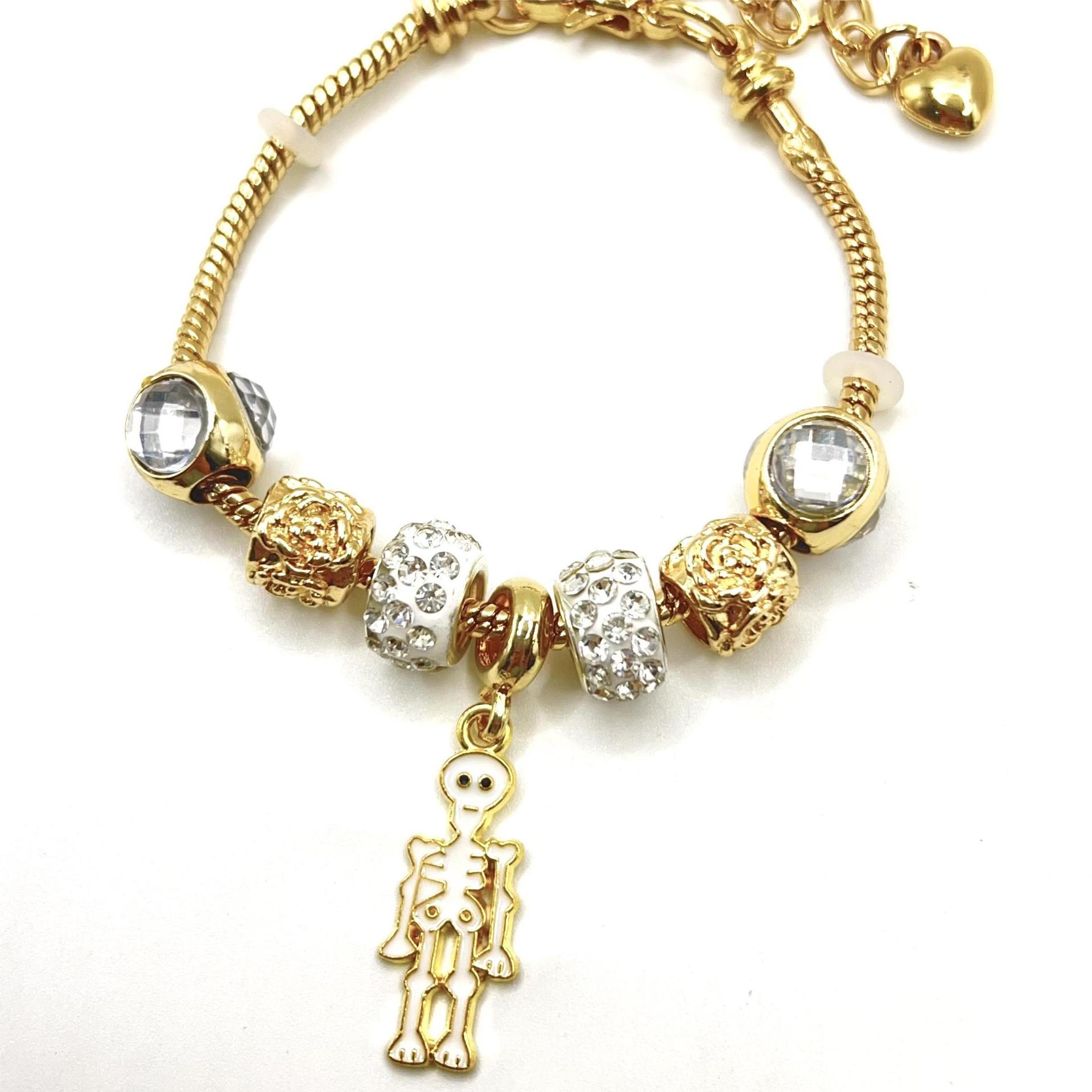 Black Ghost Spider Web Mummy Halloween Bracelet
