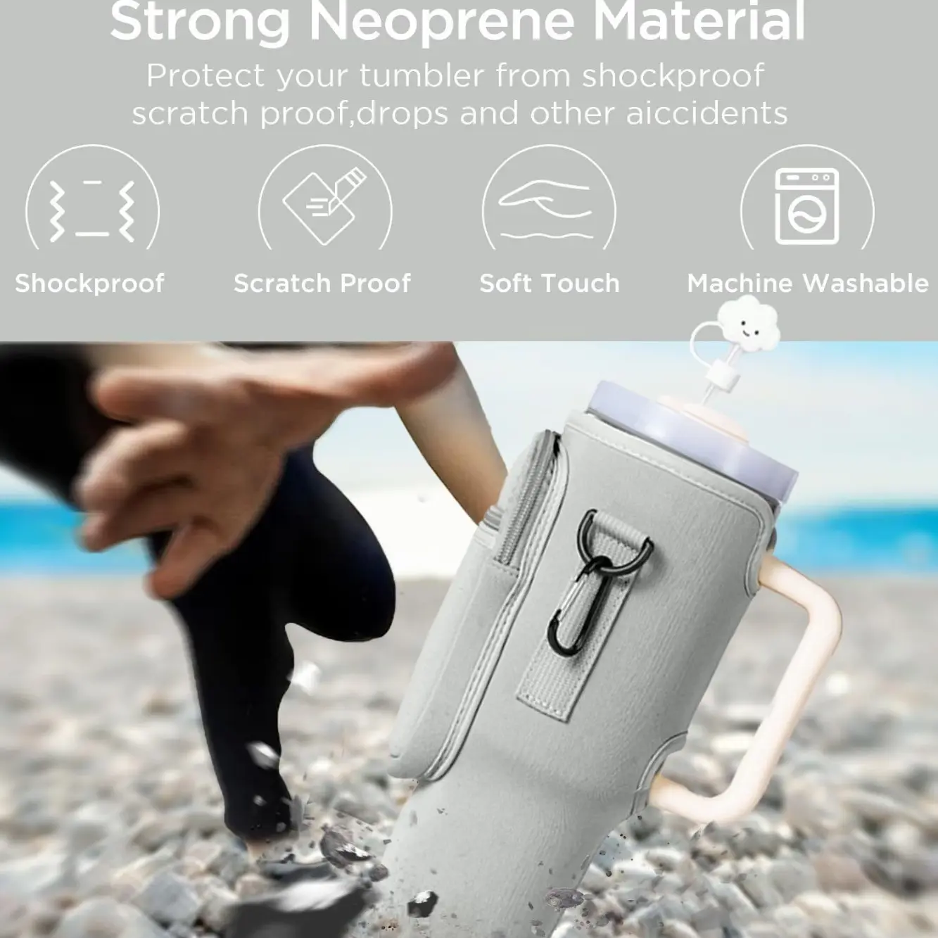 Diving Material Handle Cover Adjustable Shoulder Strap