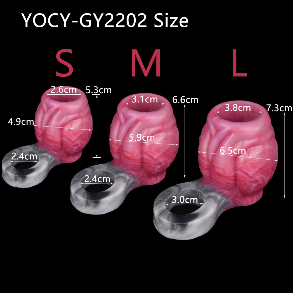 Anti-off Silicone Dildos Ring Soft Men's Dog Knot Set Sex Toys Sex Toys 13