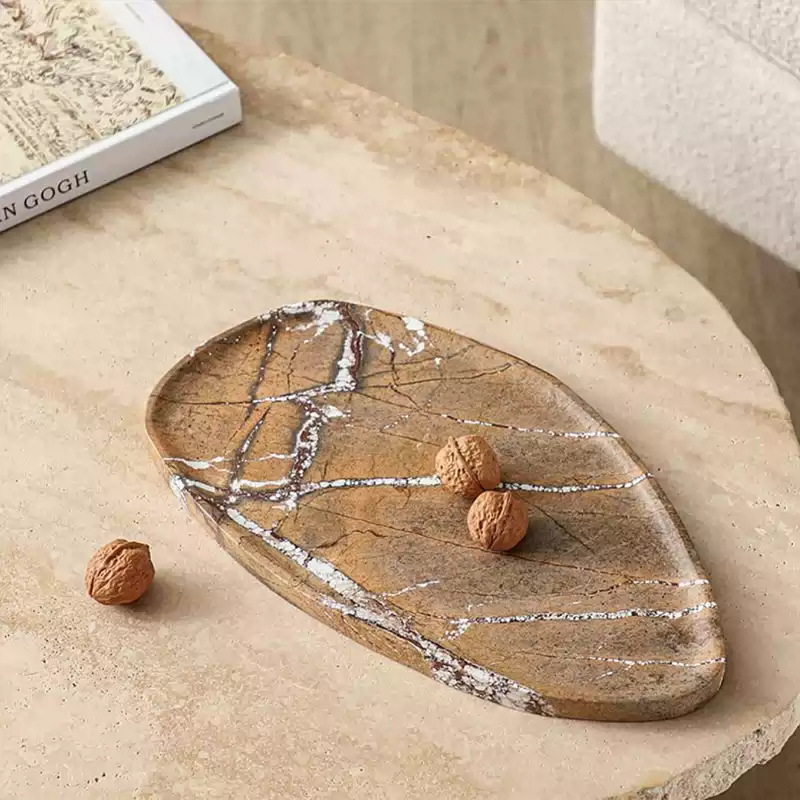 Designers Limestone Fruit Bowl For Hotel Model Rooms And Desserts