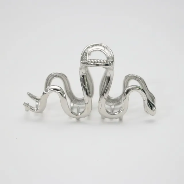 Slytherin Serpentine Metal Silver Barrettes Silver - Shop at LoveMi